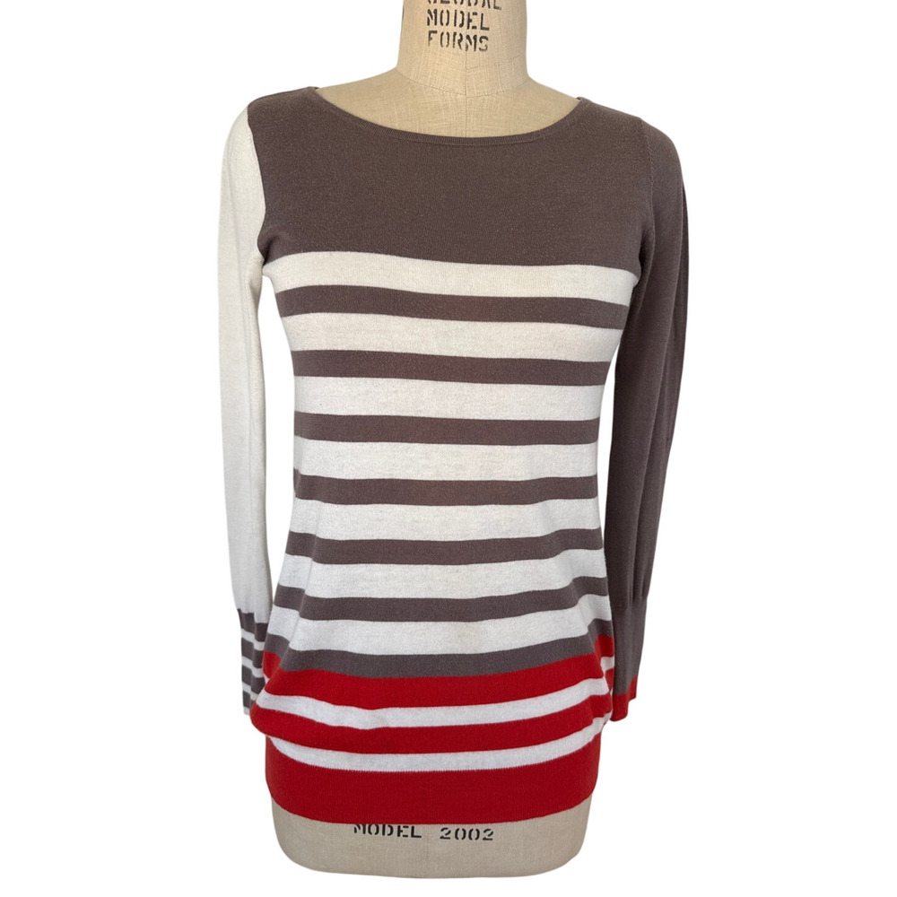 Les Ateliers de la Maille Nautical Stripe Knit Top Size 1 Small